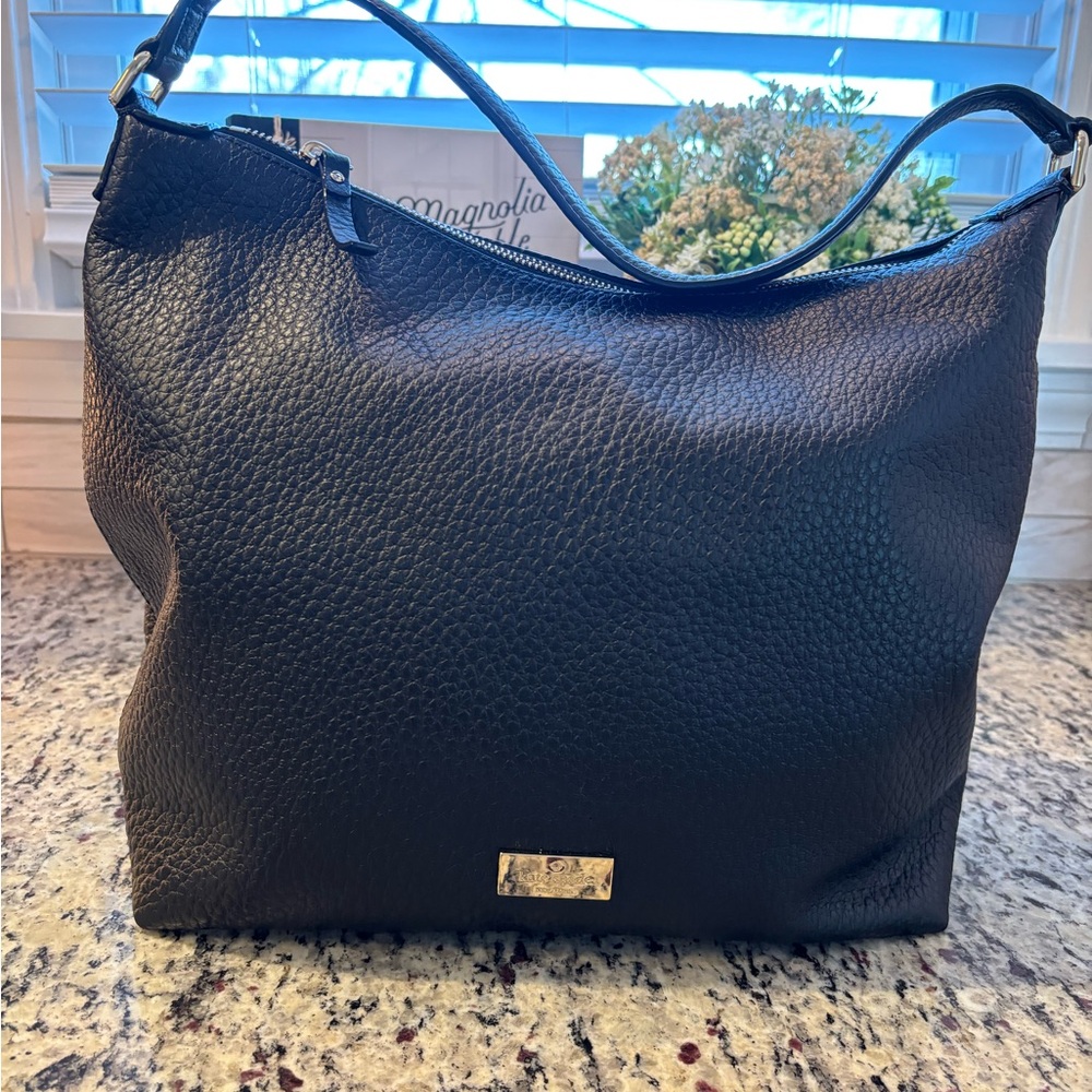 kate spade black leather bag